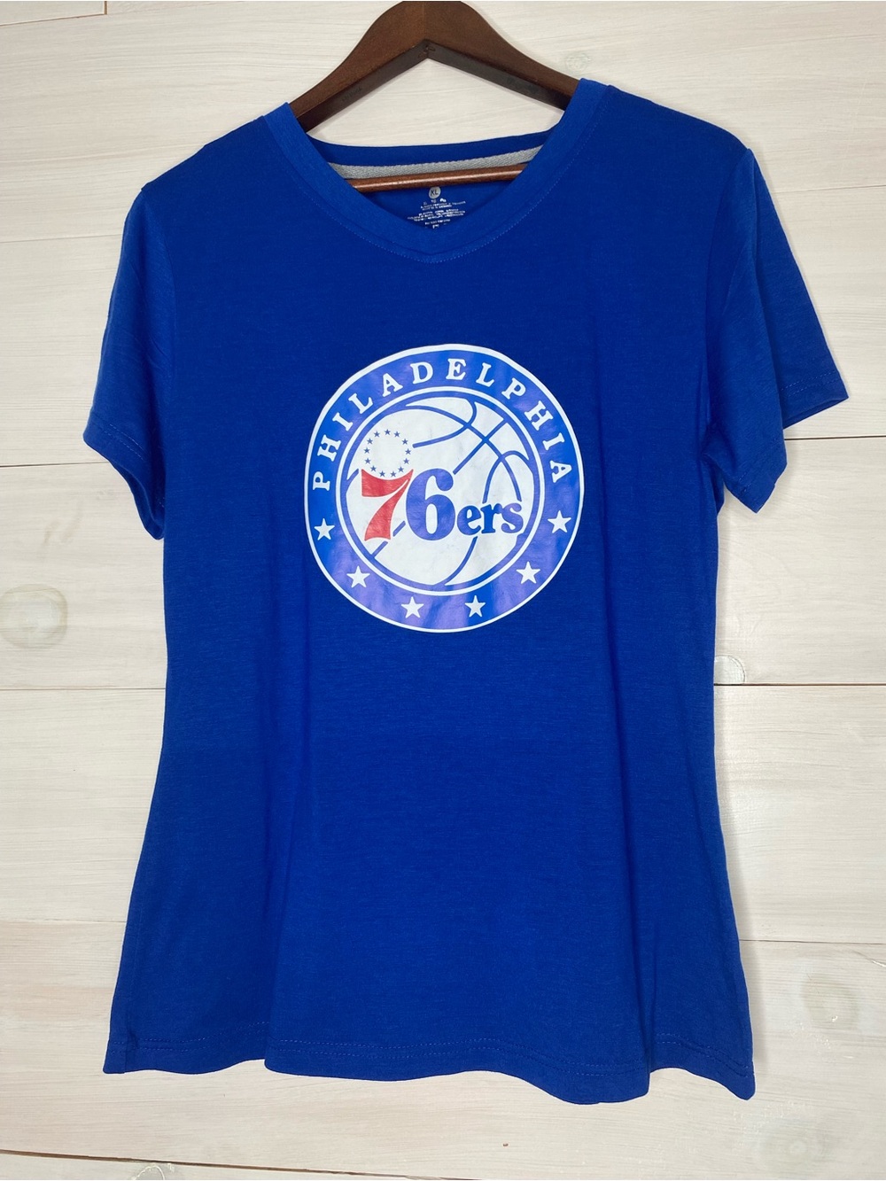 Philadelphia 76ers JJ Redick #17 Blue T-Shirt Women's Size XL NBA Basketball Tee